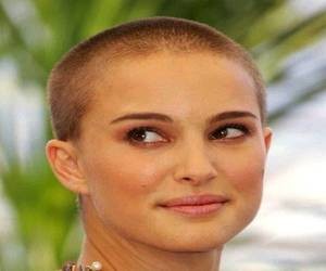 Natalie Portman shaved crew cut style haircut